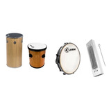 Kit Tantam Luen Repique Pandeiro E Reco Reco