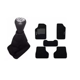 Kit Tapete Bordado Bola De Câmbio Coifa Com Base Peugeot 206