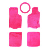Kit Tapete Capa De Volante Pelúcia Pink Feminino Rosa