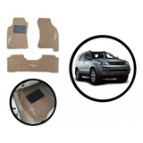 Kit Tapete Carpete Para Hilux Sw4 2005 Até 2012 Caramelo