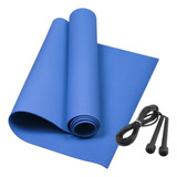 Kit tapete De Eva Academia pilates yoga 120x50cm corda Pvc