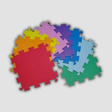 Kit Tatame 10 Placas Tapete Eva 50x50x10mm Colorido