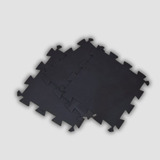 Kit Tatame 20 Placa Eva 50x50x10mm Preto Infantil