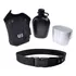 Kit Tático Cantil Com Caneca Alumínio   Cinto De Guarnição Cor Preto