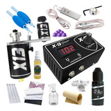 Kit Tatuagem C Máquina X13 Rotativa De Tattoo Profissional