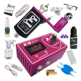 Kit Tatuagem Rotativa Rosa Eclipse Tattoo C Electric Ink