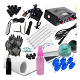 Kit Tatuagem Tattoo Fonte Digital Maquina Bobina Completo