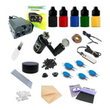 Kit Tatuagem Tattoo Maquina Eclipse Completo Tintas