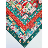 Kit Tecido Estampado Natal 100 Algodão 6 Cortes 50 X 70