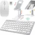 Kit Teclado Bluetooth Mouse Sem Fio + Suporte Tablet S6 A7 
