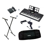 Kit Teclado Casio Ct x5000 Bag Suporte E Pedal