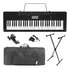 Kit Teclado Casio Ctk 3500 C  Pedal   Suporte   Capa   Fonte