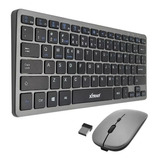 Kit Teclado E Mouse Bluetooth Wireless Usb Para Pc E Macbook