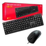 Kit Teclado E Mouse C3 Usb