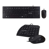 Kit Teclado E Mouse Com Fio Multimídia Usb Slim Tc240 Multi