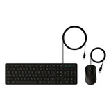 Kit Teclado E Mouse Com Fio Usb Intelbras Cci20   Preto