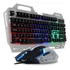 Kit Teclado E Mouse Gamer Knup Kp 2054 Português Cor Preto Cor Do Teclado Cinza Cor Do Mouse Preto