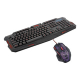 Kit Teclado E Mouse Gamer V Led Português Br 3200dpi 594