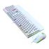 Kit Teclado E Mouse Mecânico Abnt2 Gamer Switch Blue Bk-03 Cor Do Mouse Branco Cor Do Teclado Branco