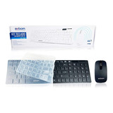Kit Teclado E Mouse Office Sem Fio Exbom Bk s1000