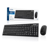 Kit Teclado E Mouse Sem Fio Bk s1000 Exbom Wireless