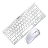 Kit Teclado E Mouse Sem Fio Bluetooth Slim Para Macbook pc