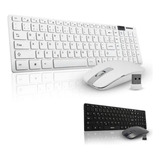 Kit Teclado E Mouse Sem Fio Exbom Bk s1000 Português Brasil