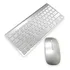 Kit Teclado E Mouse Sem Fio Kapbom Usb 2.4ghz Ka-685 Cor Do Mouse Prata Cor Do Teclado Branco