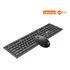 Kit Teclado E Mouse Sem Fio Lecoo Kw201 Multimidia Preto Cor Do Teclado Preto Cor Do Mouse Preto