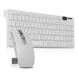 Kit Teclado E Mouse Sem Fio Wireles Bluetooth Slim 2 4 Ghz
