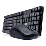 Kit Teclado E Mouse Sem Fio Wireless 2 4ghz Notebook Pc Mac