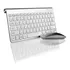 Kit Teclado E Mouse Usb Sem Fio Para Pc Notebook Cor Prateado Usb 2.4ghz