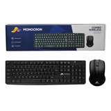 Kit Teclado E Mouse Wifi 2 4g Mn5239 mn4w310 Preto Wireless
