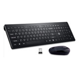 Kit Teclado E Mouse Wireless Sem Fio Cpe 2 4 Ghz Ultra Slim