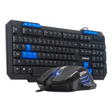 Kit Teclado Gamer E Mouse Multimidia 3200dpi 7 Botões Usb Pc
