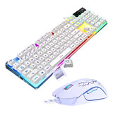 Kit Teclado Gamer Mouse K1 Rgb Magegee Sensação Mecânica