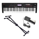 Kit Teclado Korg Workstation Kross2 61 Tc C Suporte Sustain