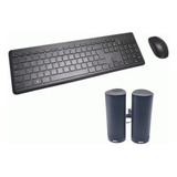 Kit Teclado Mouse Dell Km3322w E Alto falantes Dell Ax210