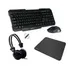 Kit Teclado Mouse E Fone De Ouvido Padrão Escritorio