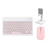 Kit Teclado Mouse E Suporte Para Telefone tablet