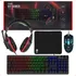 Kit Teclado Mouse Headset Mousepad Gamer 4 Em 1 Strong Tech Mouse Vermelho Teclado Vermelho