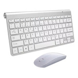 Kit Teclado Mouse Usb iMac iPad Android Phone Smartv C Mouse Prata Teclado Prata