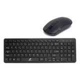 Kit Teclado Mouse Wireless Slim Abnt2