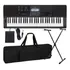 Kit Teclado Musical Casio Ctx800 Sensitivas Usb + Acessórios