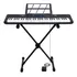 Kit Teclado Musical Kobe Kb 300 5 8 Sensibilidade C  Suporte