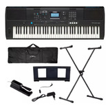 Kit Teclado Yamaha Psr ew425 fonte capa suporte pedal