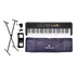 Kit Teclado Yamaha Psr-f52 Estudante +fonte+capa+suporte+nf Cor Preto 110v/220v