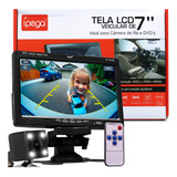 Kit Tela Monitor 7' Lcd Câmera De Ré Veicular Estacionamento