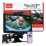 Kit Tela Monitor 7  Lcd Câmera De Ré Veicular Estacionamento