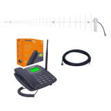 Kit Telefone Celular Rural 2 Chip Wifi Aquário Voz 2g 3g 4g